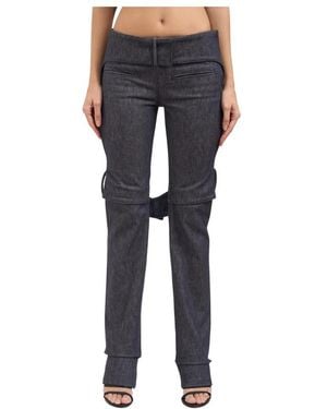Courreges Slim-Fit Trousers - Blue