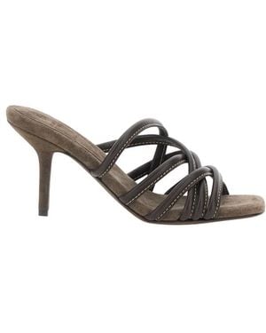 Brunello Cucinelli Heeled Mules - Marrón