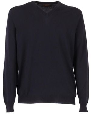 Slowear V-Neck Knitwear - Blu