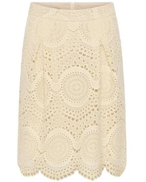 Cream Korte Rok - Naturel