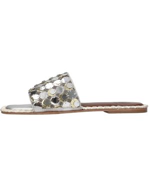 De Siena Schoenen ,Grijs ,Leer Fabric Mule