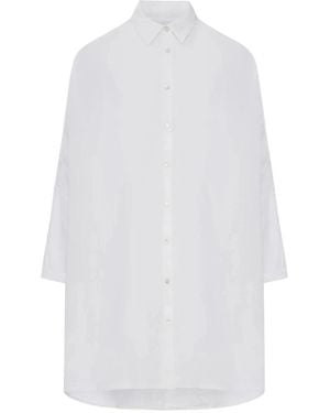 120% Lino Overhemden ,Wit ,Linnen Kortmouw Regular-Fit Linnen Shirt