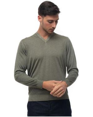 Kiton Pullover a v-neck - Grigio