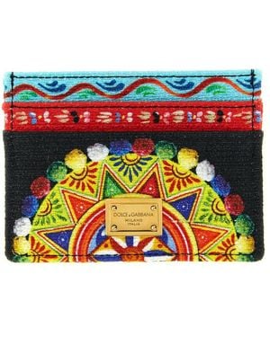 Dolce & Gabbana Accessoires ,Veelkleurig ,Wallets & Cardholders - Blauw