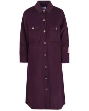 SOLOTRE Single-Breasted Coats - Morado