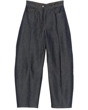 Mark Kenly Domino Tan Loose-Fit Jeans - Grijs