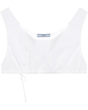 Prada Sleeveless Tops - Blanco