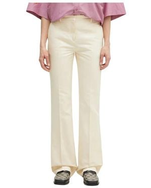 KENZO High Waist Flare Hosen - Natur