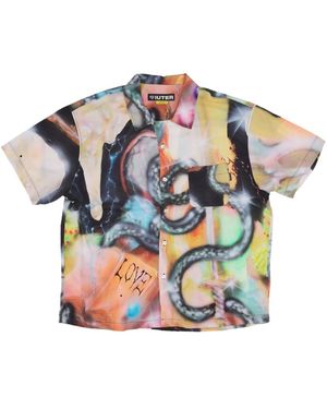 Iuter Short Sleeve Shirts - Blu