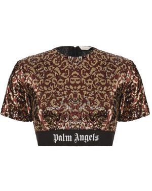 Palm Angels Sequin Top - Braun