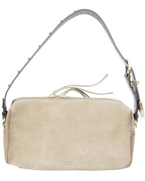 Pinko Bauletto Trittico Suede - Mettallic