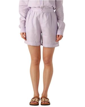 Resort Finest Korte Broeken ,Paars ,Katoen Short Shorts