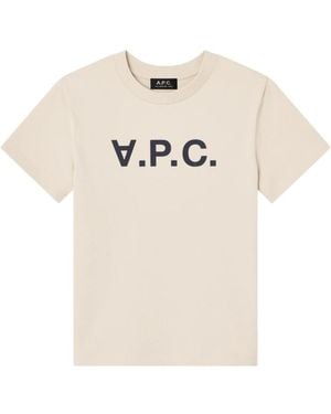 A.P.C. Standard Grand Vpc T-Shirt Gots Mastic - Naturel