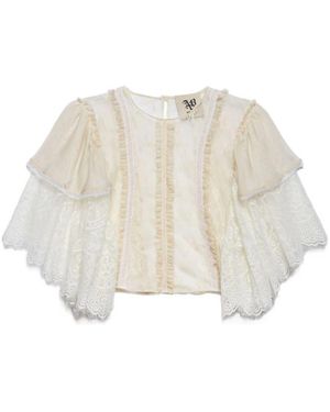 Aniye By Overhemden ,Wit ,Polyester Top - Naturel