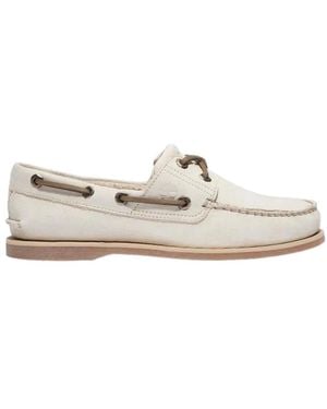 Timberland Schoenen ,Leer Klassieke Bootschoenen - Wit