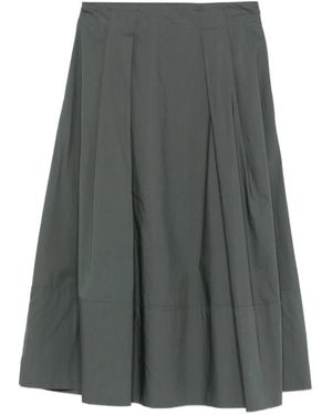 Woolrich Rokken ,Groen ,Geplooide Midi Rok - Grijs