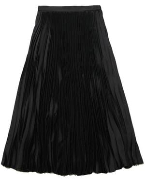 Jil Sander Rokken ,Zwart ,Nylon Midi Rok