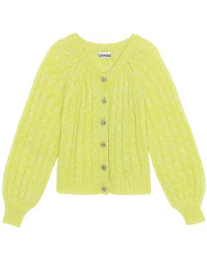 Ganni Relaxed Cardigan - Gelb