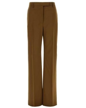 Ferragamo Straight Trousers - Marrone