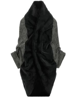 Junya Watanabe Jassen ,Grijs ,Wol Hybrid Jacket - Zwart