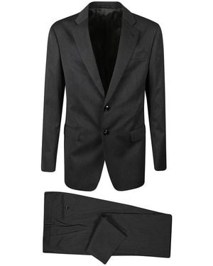 Giorgio Armani Single Breasted Suits - Black