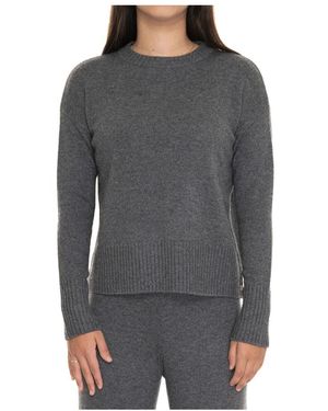 Pennyblack Gezellige Ronde Hals Pullover - Grijs