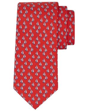 Ferragamo Catamarano Krawatte - Rot
