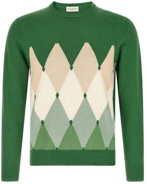 Ballantyne Round-Neck Knitwear - Green