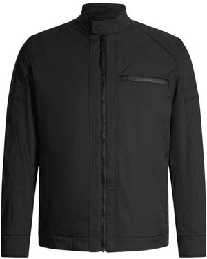 Strellson Biker-Stil Windbreaker - Schwarz