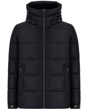 Herno Gewatteerd Jack Met Capuchon - Zwart