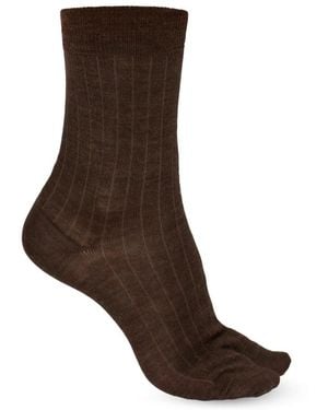 Maison Margiela Ondergoed ,Bruin ,Wol Tabi Sokken