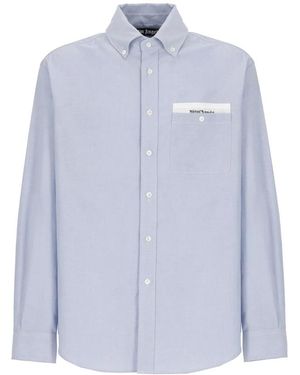 Palm Angels Formal Shirts - Blue