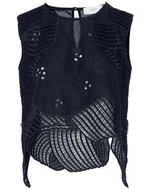 Beatrice B. 4387 Woven Top - Blauw