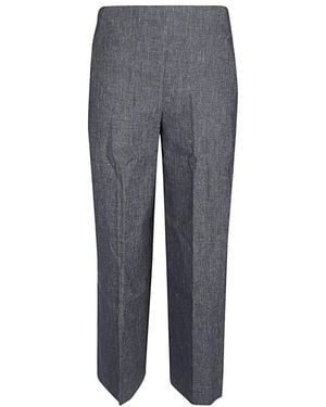 Via Masini 80 Straight Pants - Gray