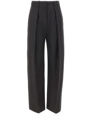 Victoria Beckham Wide Trousers - Black