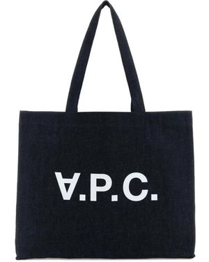 A.P.C. Tote Bags - Noir