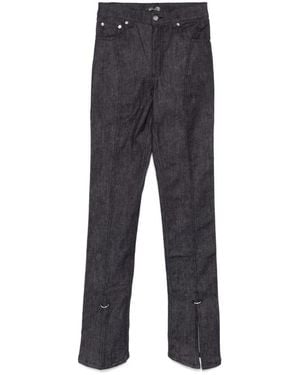 Mugler Dunkelblaue klassische fünf taschen jeans - Grau