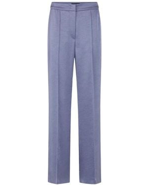 Marc Cain Straight Trousers - Azul