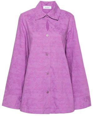 Rodebjer Bahar Streep Shirt Ls - Paars