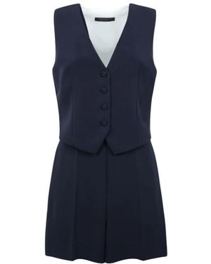 Max Mara Jumpsuits & Playsuits ,Blauw ,Playsuits