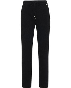 Kiton Cashmere Knit Relaxed Broeken - Zwart