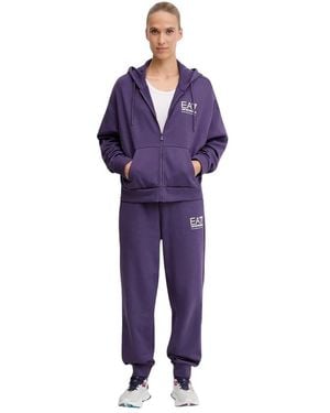EA7 Train Visibility Zip - Paars