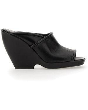 KHAITE Heeled Mules - Black
