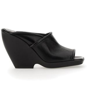 KHAITE Schoenen ,Zwart ,Leer Stagg Heel Sandal