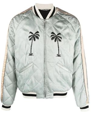 Palm Angels Bomber Jackets - Grigio