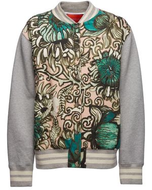 La DoubleJ Bomberjacke mit Muster - Grün