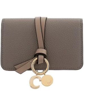 Chloé Personalisierte Charme Geldbörse - Grau