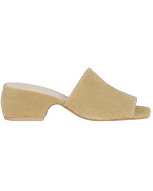 Cortana Heeled Mules - Metálico