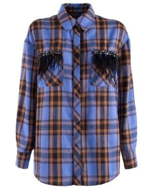 Nenette Camicia Check - Blau