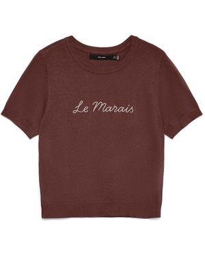 Vero Moda Rondgebreide Trui - Paars